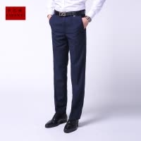 SUNTEK萨巴维春秋男士西裤修身商务休闲中青年职业黑色西服正装长裤子西裤