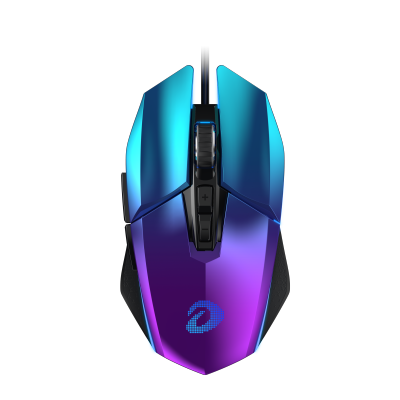 达尔优(dareu)牧马人鼠标5代EM915有线/lol/cf吃鸡绝地求生辅助压枪宏电竞游戏专用笔记本台式电脑办公极光版