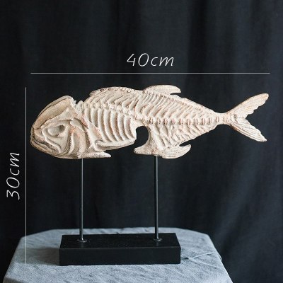 家柏饰(CORATED)史前化石系列 鱼骨艺术装饰摆件 复古文艺另类重口味陈列 鱼骨化石摆件B款