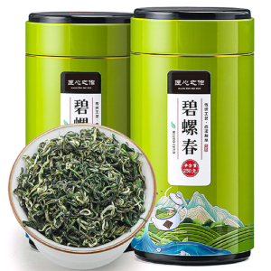 源御露 碧螺春茶叶明前春茶浓香型绿茶非红茶非花茶礼罐装新茶匠心国风绿罐 两罐共500g