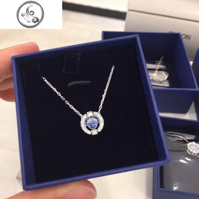 网红爱的记忆项链女s925纯银锁骨链简约大方气质跳动的心水晶灵动 JiMi