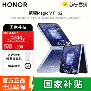 荣耀Magic V Flip2 小折叠屏 2亿写真自拍 5500mAh青海湖电池 晨曦紫 12G+1TB