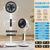 美的(Midea)电风扇空气循环扇卧室节能省电台式落地扇家用变频遥控 FGD24SFQ白色(小程序+语音+遥控+触控)