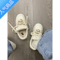 SUNTEK卡卡kaka国潮小众原创大头小白鞋女2023新款春秋厚底百搭面包板鞋