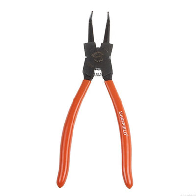 钢盾(SHEFFIELD) S047034 穴用曲口卡簧钳7[家用]