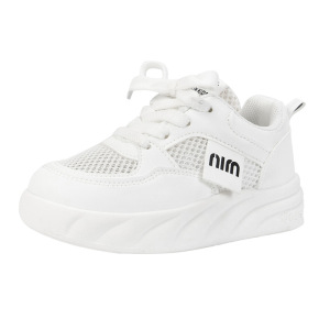 百搭小白鞋运动鞋网面儿童跑步鞋青少年