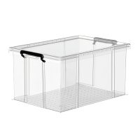 铁洋 透明直角抗压收纳箱 25L(44*29.2*24cm) 个