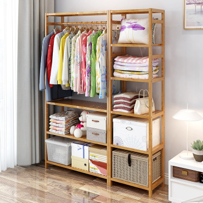 衣帽架简易衣架挂衣架落地卧室简约现代衣架落地实木衣服架子简易