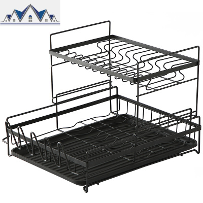 碗碟架厨房置物架台面餐具盘子筷子碗架落地沥水架篮晾碗筷收纳架 三维工匠