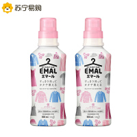 日本花王 中性羊毛真丝棉衣物洗涤剂洗衣液组合粉色2瓶