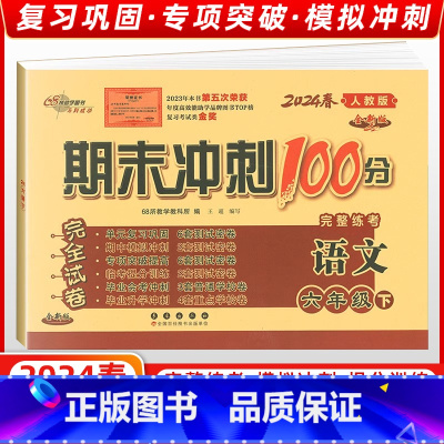 [正版]2024春 68所名校图书期末冲刺100分 语文六年级下人教课标版RJ完全试卷单元期中期末复习冲刺试卷长春出版