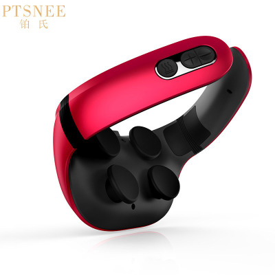 铂氏脉冲颈椎按摩仪N9红色红外恒温热敷按摩器无线智能多部位按摩仪按摩器材居家办公揉捏推拿指压按摩器