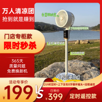 [门店专柜]空气循环扇家用静音节能办公客厅卧室桌面小型落地扇[遥控款]LZ