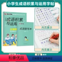 小学生成语积累与运用(赠成语默写本) [正版]字帖成语积累与运用小学生字帖楷书练字本小学儿童练字名著阅读与摘抄语文字帖古