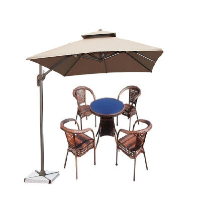 心业户外伞藤桌椅XYSY1休闲伞桌椅 此产品单件不出售批量请联系客服(仅在线下销售,仅供安徽政府部门批量采购)