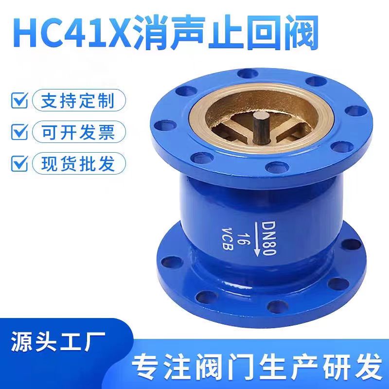 盛京联硕 法兰消声止回阀 HC41X-16C DN250 台