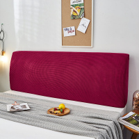 萬能全包床头套罩软包简约现代北欧防尘1.5米1.8m床靠背保 拉菲红[加厚针织] 1.5米[适合1.5m-1.7m床头]