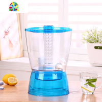 耐热13L冷水壶大容量塑料可高温家用茶壶水壶饮料果汁壶扎壶带盖 FENGHOU 双层13升红色凉水壶