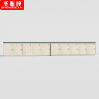 圣斯顿 S-SF32040-5D 3200*400*450mm 牛皮软包换鞋凳储物柜 单位:组 雪松色+墨绿色