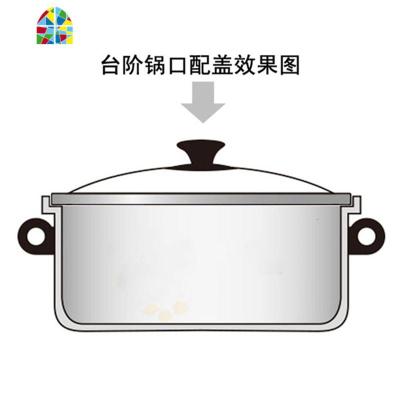 封后c型钢化玻璃锅盖23cm汤锅蒸锅奶锅23 24 25 26 27 28 29 30 31c C型圆钮把手玻璃锅盖25