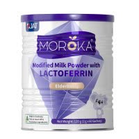原装进口澳大利亚Moroka莫兰卡 乳铁蛋白调制乳粉接骨木莓版120g