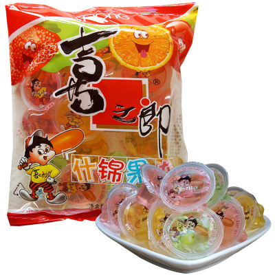 喜之郎果冻什锦果冻乳酸果冻360g袋装办公室休闲零食小吃