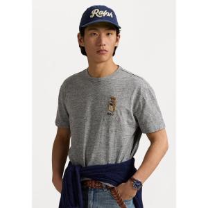 Ralph lauren圆领灰色条纹直筒常规款短袖T恤