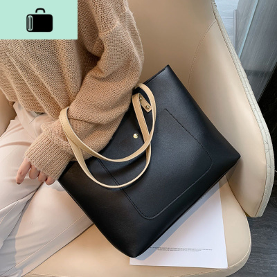 洋气单肩包大包包女2020流行新款潮韩版百搭大容量简约时尚托特包NEW LAKE女士单肩包