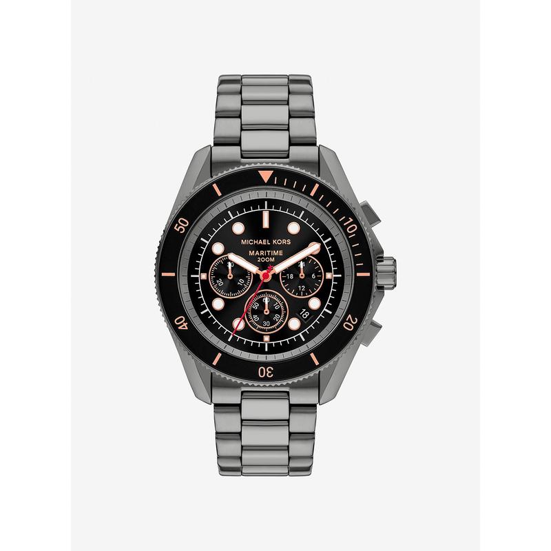 Michael Kors手表男士防水夜光潜水不锈钢时尚休闲腕表