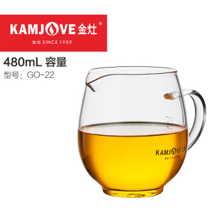 KAMJOVE/金灶 GO-21 玻璃茶漏茶滤 耐热高硼硅玻璃公道杯 加厚玻璃分茶器 玻璃水具 茶海 功夫茶具 茶道配件