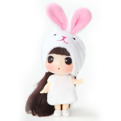 冬己十二星座洋娃娃女孩公主换装玩具12生肖娃娃公仔挂饰儿童FDE0903小白兔9厘米