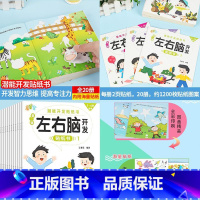 [左右脑开发]贴贴画20本 [正版]专注力训练贴纸书 宝宝书籍3-6岁绘本早教书 男孩用书婴儿益智启蒙认知书 适合小孩到