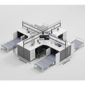 凡尔尚带床办公桌