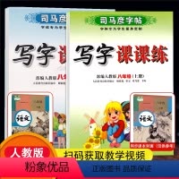 [正版]语文2本司马彦八年级上册语文同步字帖 人教版 初二8年级上下册写字课课练同步临摹楷书练字帖 八年级语文字帖上下