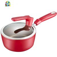 奶锅18cm不粘小汤锅婴儿宝宝煮牛奶可立盖煮泡面锅加厚底通用 FENGHOU 18cm