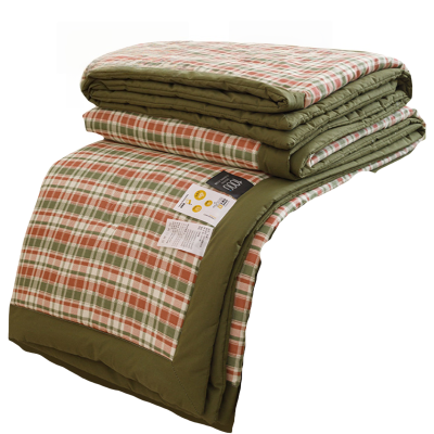 铭思沃单被 150*200cm条 格子绿 套