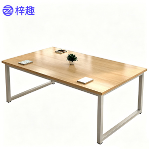梓趣 2.4米会议桌培训桌洽谈桌开会桌培训桌 ZQ-020240 张