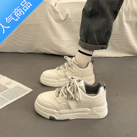 SUNTEK港风厚底小白鞋女春秋季高级感2023新款小众百搭休闲运动板鞋