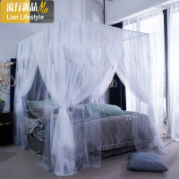三维工匠新款蚊帐家用公主风1.5m床1.2m欧式1.8x2.0米1.5m米床网红ins单卖