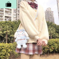 软萌可爱大耳玉桂狗迷你毛绒小零钱单肩斜挎包包个性少女心学生NEW LAKE女士钱包/卡包