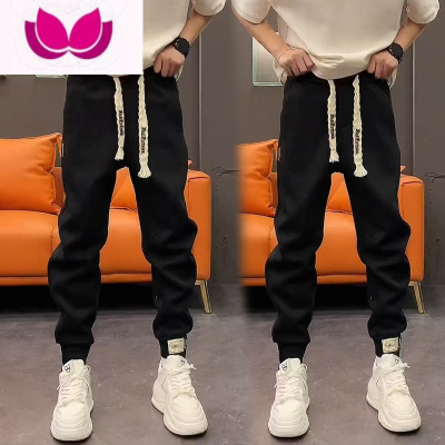 七斓网红同款纯色束脚哈伦裤潮男百搭情侣运动休闲裤青年宽松韩版卫裤