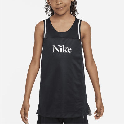 NIKE耐克背心运动休闲速干透气双面穿大童篮球上衣FD4010-010 D
