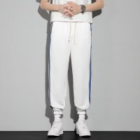 春夏季新款卫裤男士港风宽松型大码运动束脚潮流休闲长裤