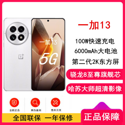 [全新]OPPO 一加13 白露晨曦 24GB+1TB 哈苏全焦段超光影影像 2K 东方屏 骁龙8至尊旗舰芯 5G旗舰手机