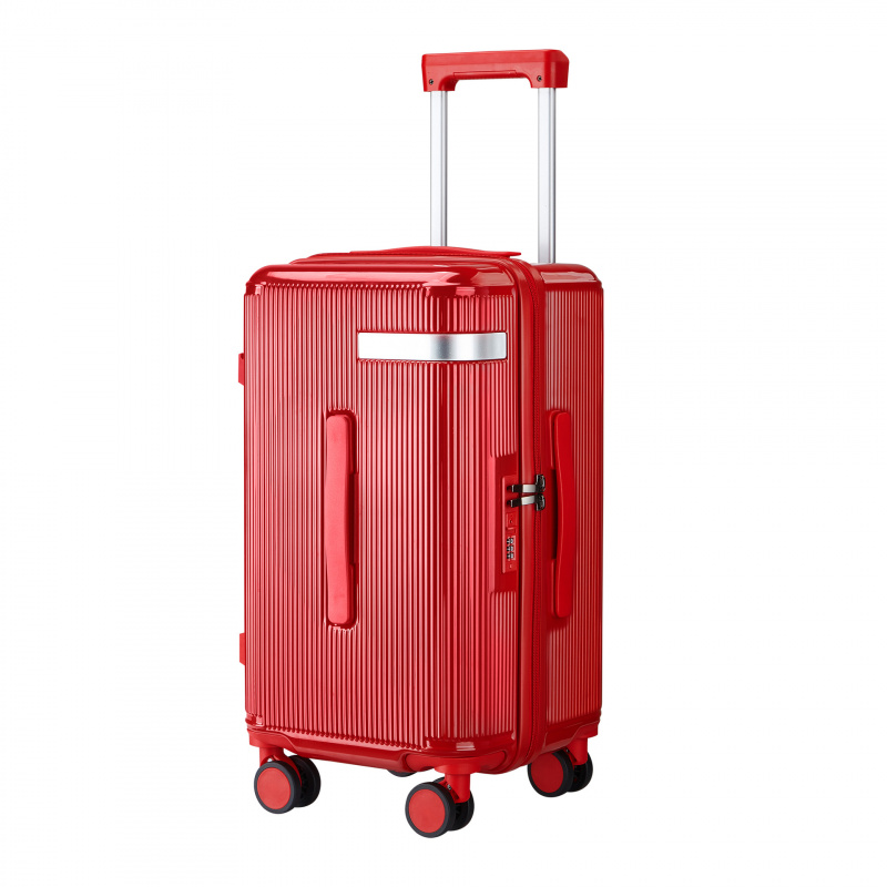 行李箱加厚大容量抗摔双层防爆拉链旅行箱多功能万向轮拉杆箱