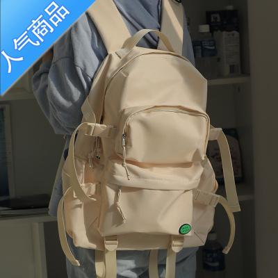 FENGHOU大容量双肩包旅游书包原创小众高中生背包大学生简约背包女夏旅行旅行包男女