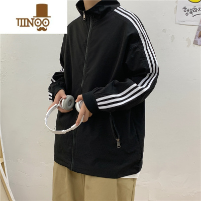 YANXU外套男韩版潮流百搭痞帅ins超火cec运动港风夹克帅气复古炸街