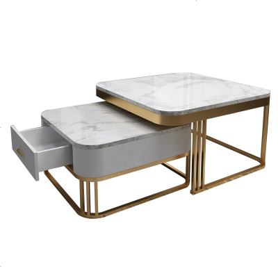 北欧茶几轻奢边几简约现代家用小户型茶桌客厅大理石茶台桌子