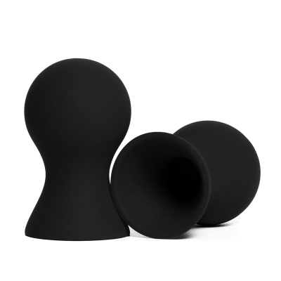 吉祥小炮真空吸乳器吸阴男男用情趣虐乳虐阳吸乳SM女用吸阴器乳夹惩罚乳头橡胶吸乳器（两个）颜色请备注