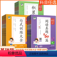 阅读+句式+积累[下册 3本] 小学一年级 [正版]曲一线2024版小学语文基础练小儿郎一二三四五六年级上下阅读真题60